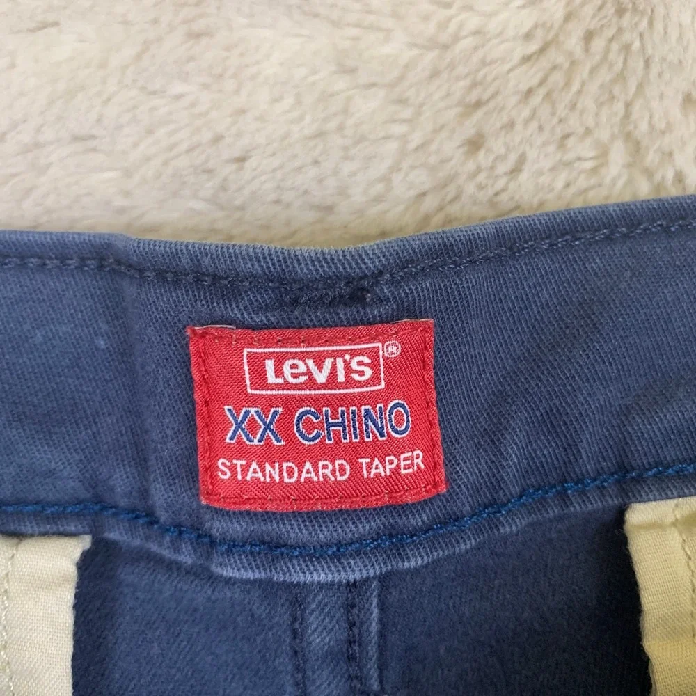 Levi's XX Chino‎ Standard Taper Pants Mens 32x32 (fits 29L) Navy Cotton Twill